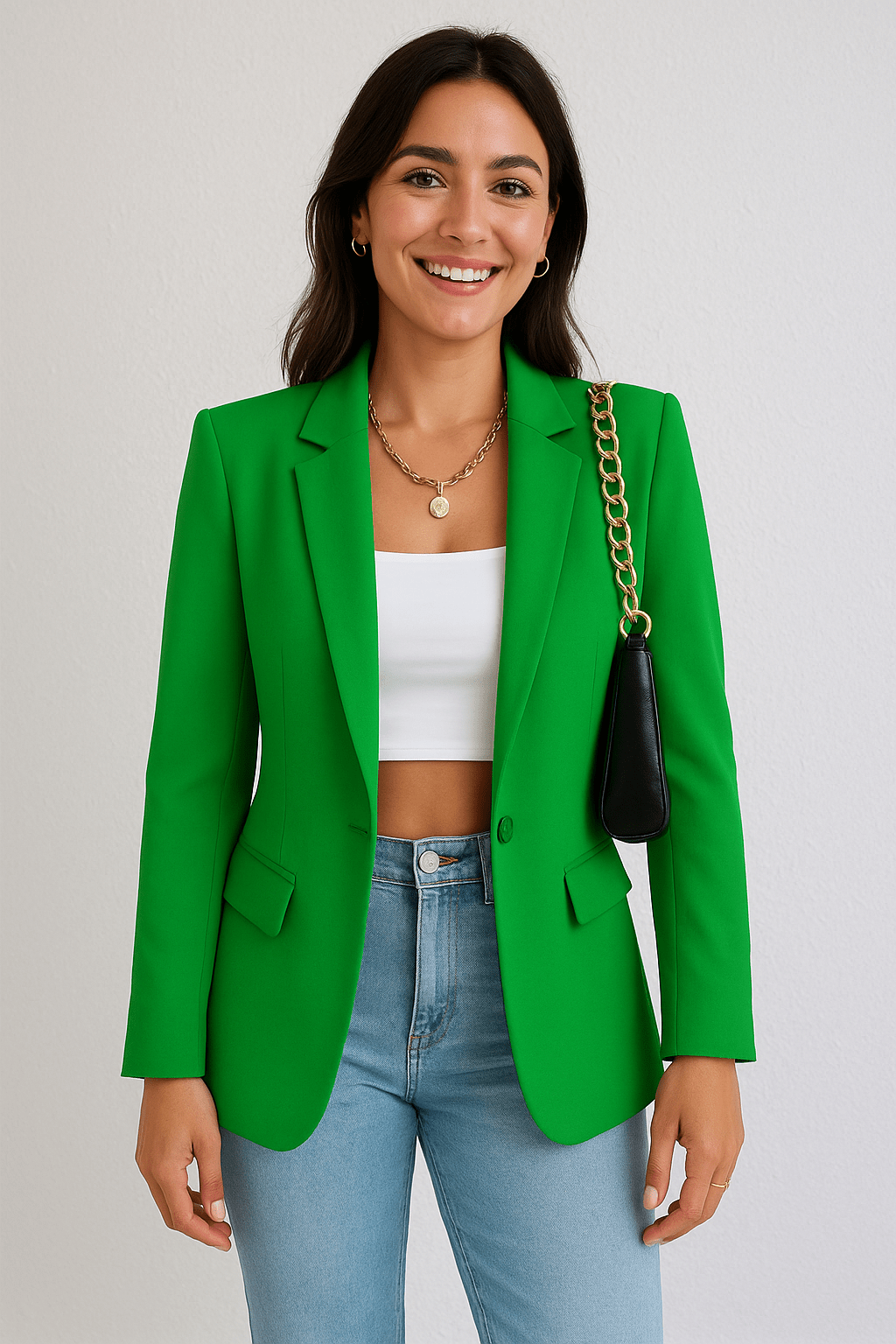 Florenzia Fashion Blazer for Women – Streetwear Style, Lightweight, Available in Various Sizes