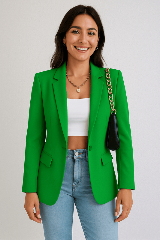 Florenzia Fashion Blazer for Women – Streetwear Style, Lightweight, Available in Various Sizes