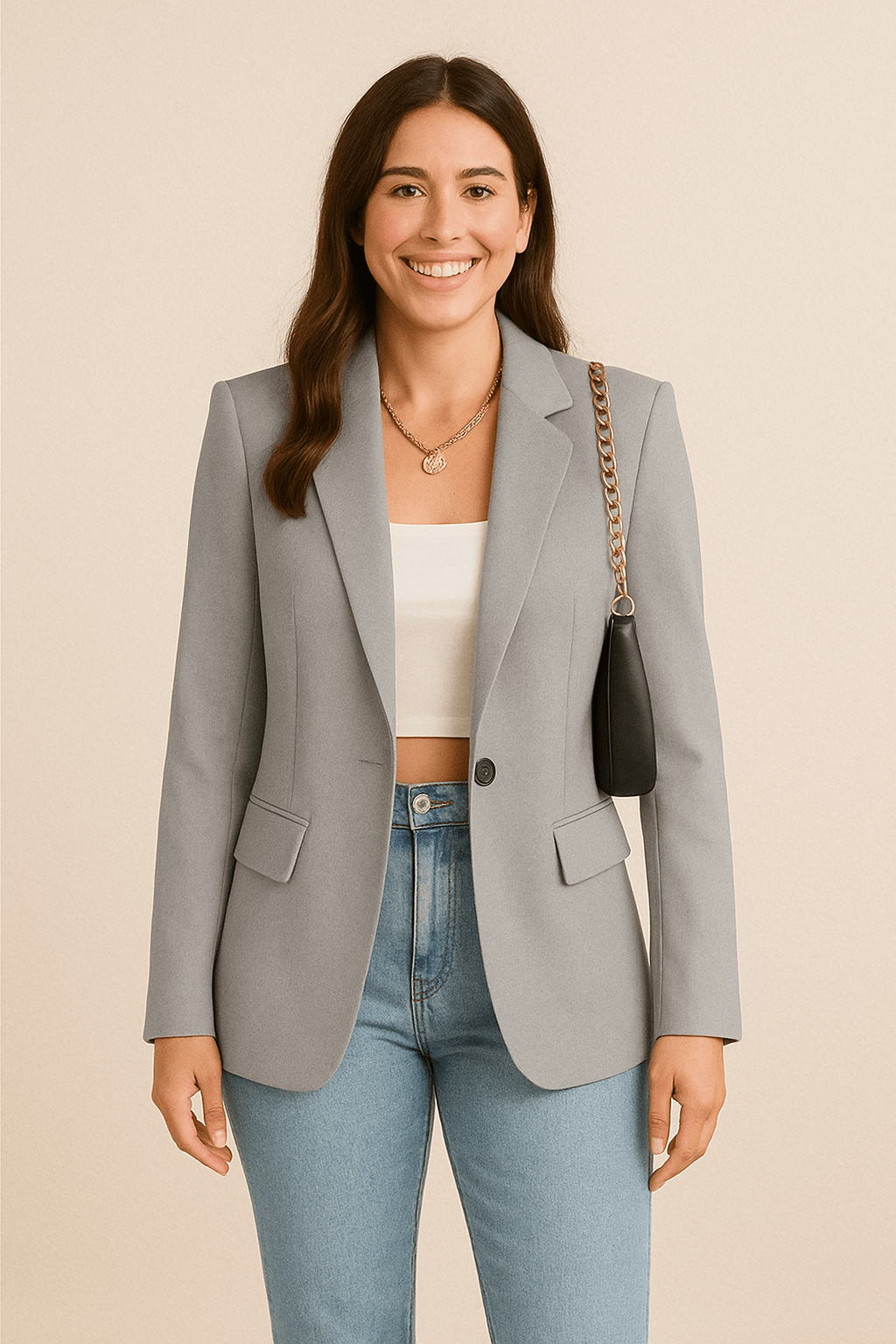 Florenzia Fashion Blazer for Women – Streetwear Style, Lightweight, Available in Various Sizes