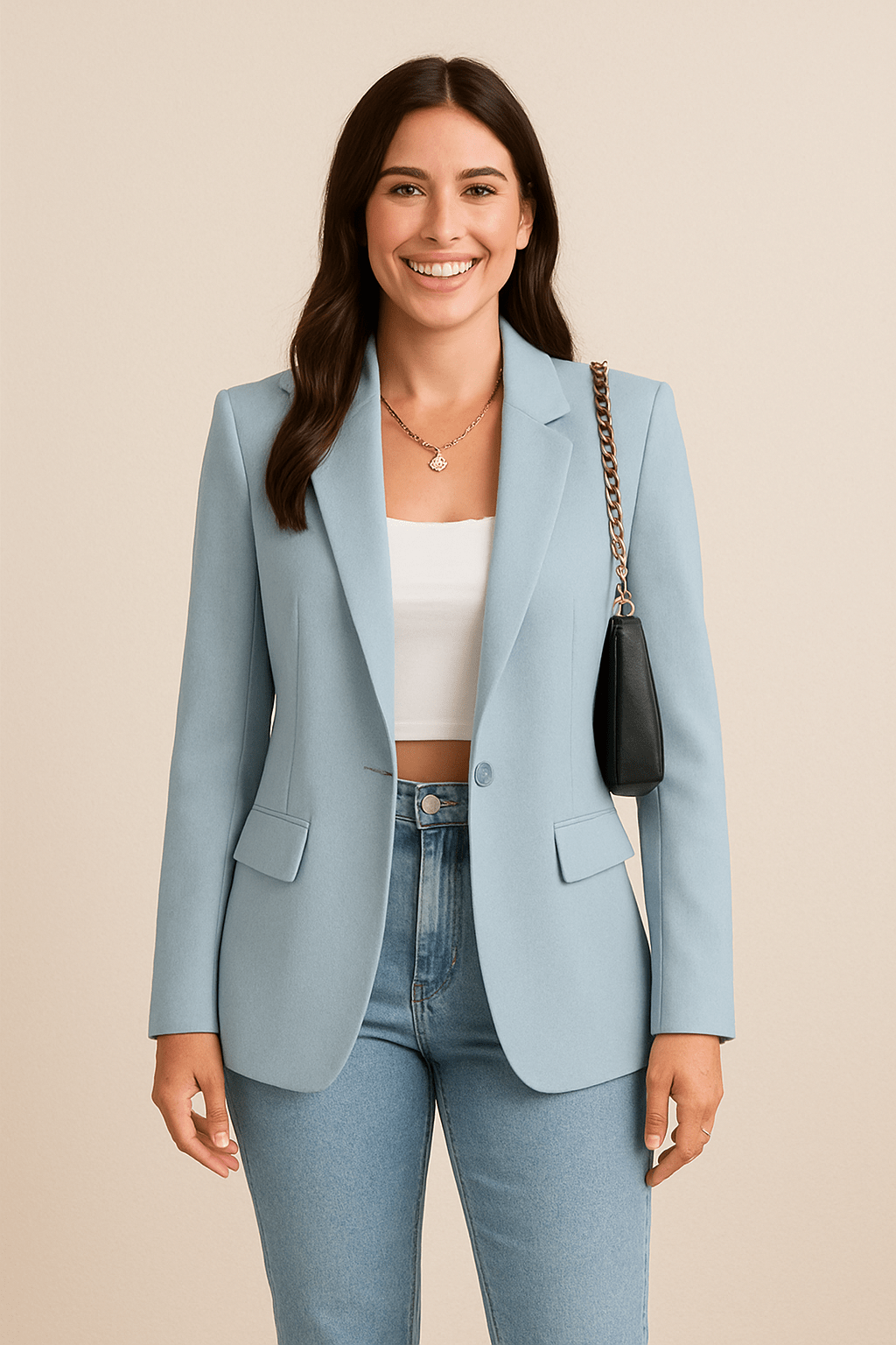 Florenzia Fashion Blazer for Women – Streetwear Style, Lightweight, Available in Various Sizes