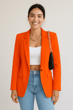 Florenzia Fashion Blazer for Women – Streetwear Style, Lightweight, Available in Various Sizes