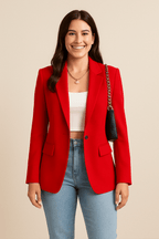 Florenzia Fashion Blazer for Women – Streetwear Style, Lightweight, Available in Various Sizes