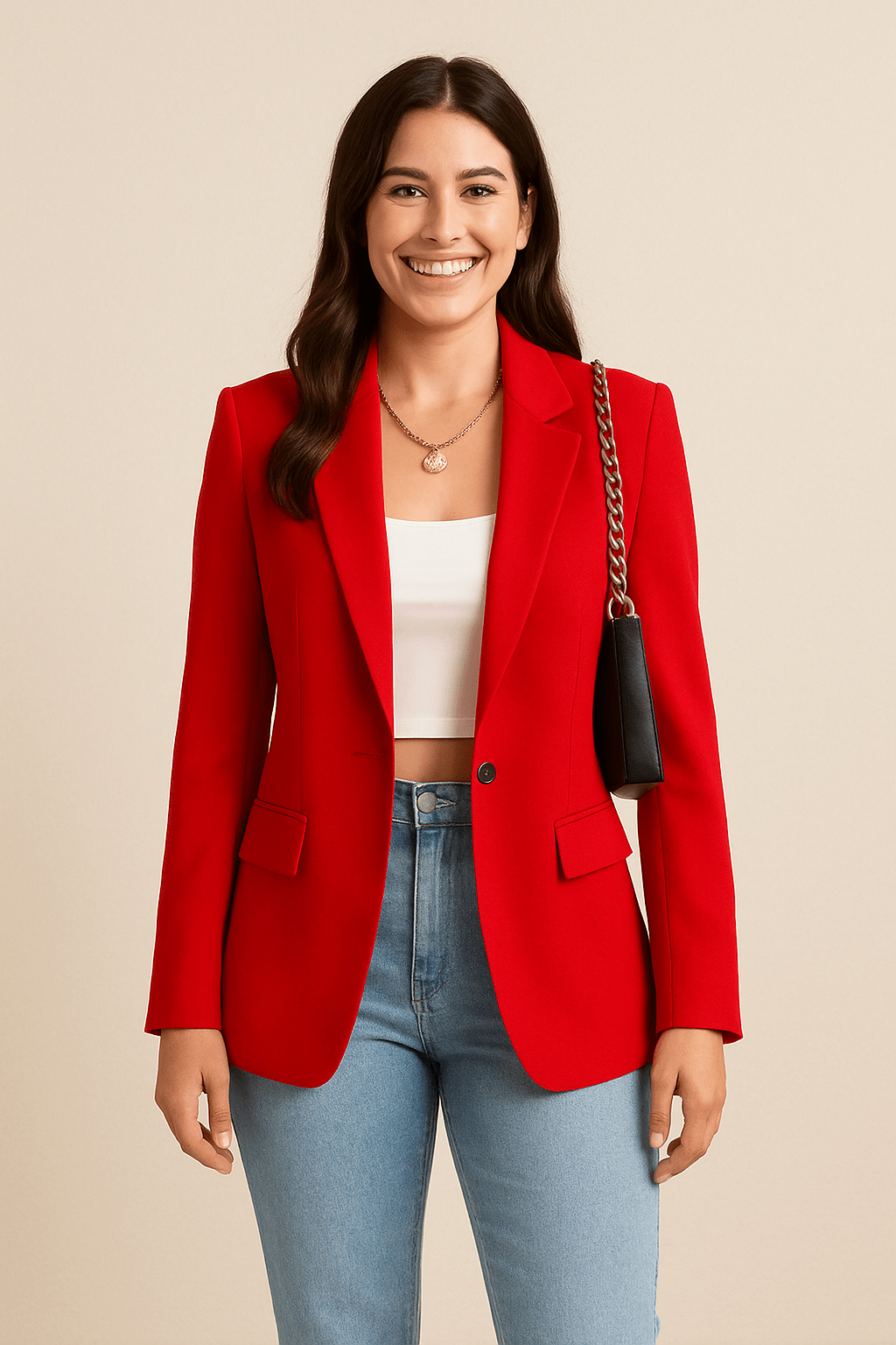 Florenzia Fashion Blazer for Women – Streetwear Style, Lightweight, Available in Various Sizes