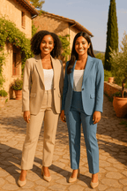 Two-Piece Blazer and Trouser Set for Women – Tailored Fit, Smart Office Wear, Available in Multiple Sizes