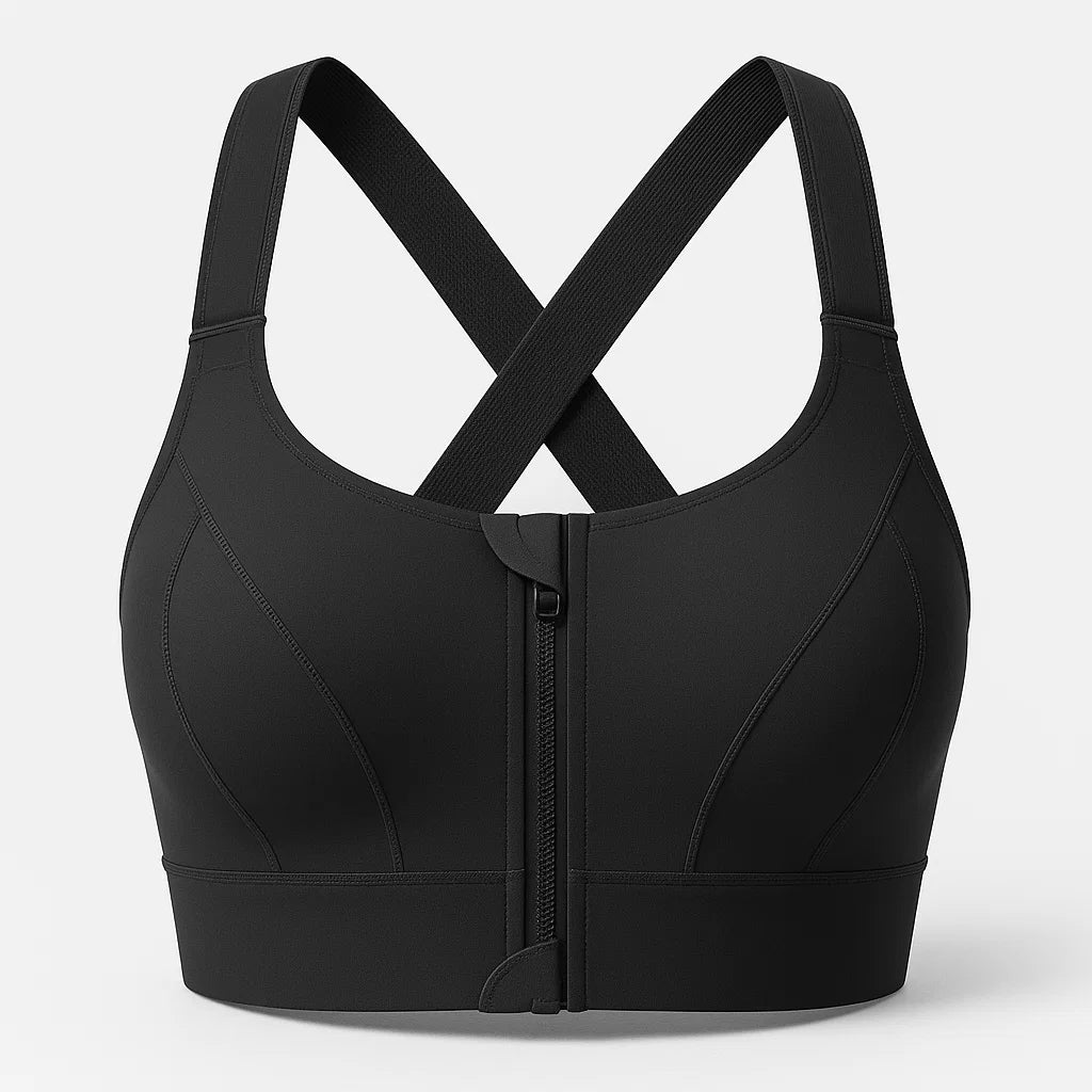 Adjustable Supportive Sports Bra for High-Impact Workouts & Running - Comfortable Fit for All Sizes
