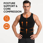Men's Seamless Slimming Compression Body Shaper Vest for Abs Control and Support
