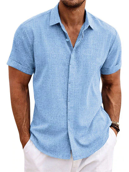 Men's Lightweight Linen Shirt | Breathable, Versatile & Ideal for Summer Wear
