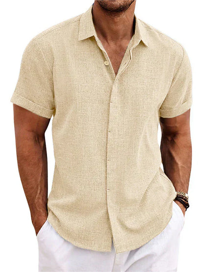 Men's Lightweight Linen Shirt | Breathable, Versatile & Ideal for Summer Wear