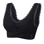 Front Cross Corset Bra | Adjustable Side Buckle Design