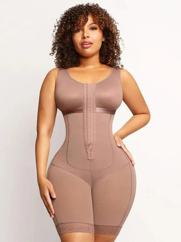 High Support Tummy Control Shapewear Bodysuit | Full Coverage Bra, Convenient Crotch Design & Ideal for Postpartum Recovery