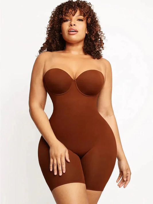 Tummy Control Compression Shapewear Bodysuit for Women - Body Shaper, Slimming, High Waist