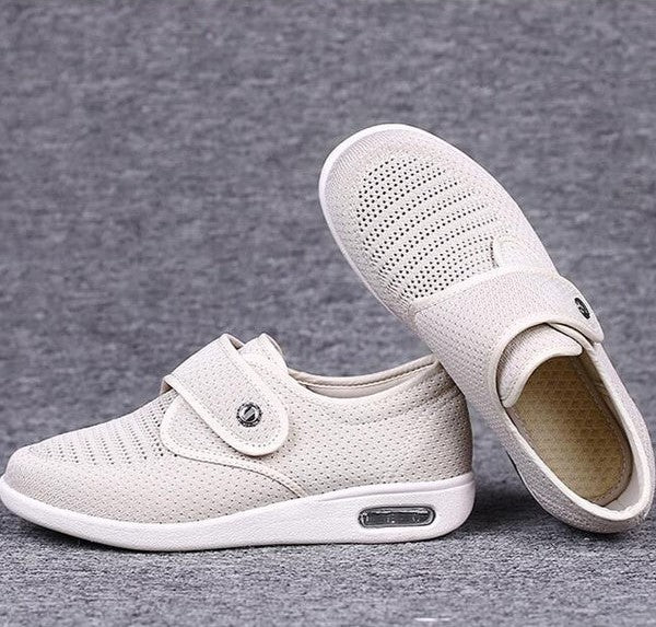 Women's Orthopedic Sneakers | Adjustable Hook-and-Loop Closure & Shock-Absorbing Sole for All-Day Comfort