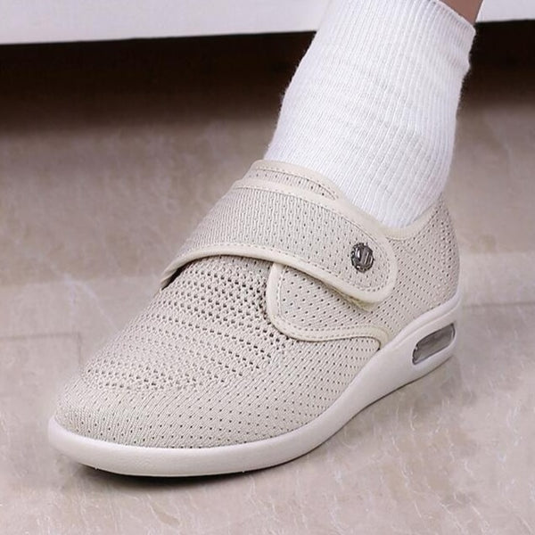 Women's Orthopedic Sneakers | Adjustable Hook-and-Loop Closure & Shock-Absorbing Sole for All-Day Comfort