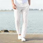 Lightweight Men's Casual Trousers | Comfortable, Breathable Linen Blend for Year-Round Wear