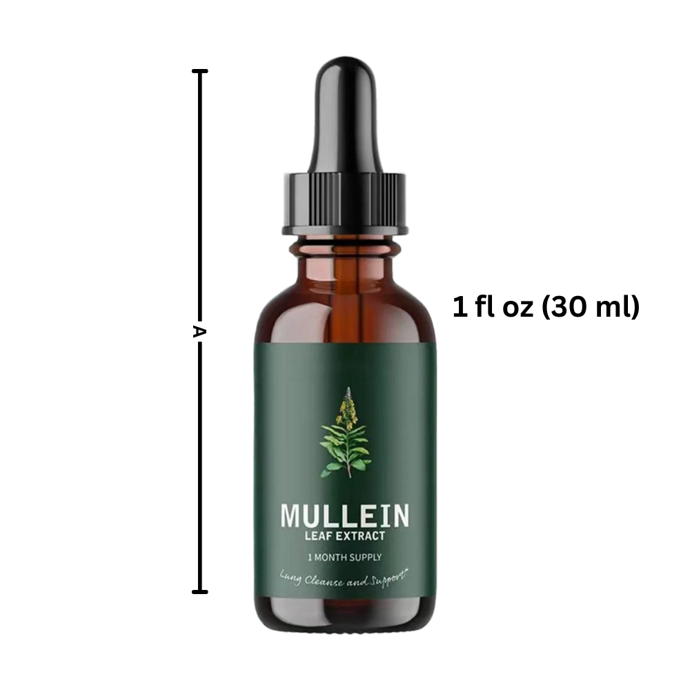 Mullein Leaf Extract – Natural Lung Health Support, Herbal Supplement for Respiratory Wellness
