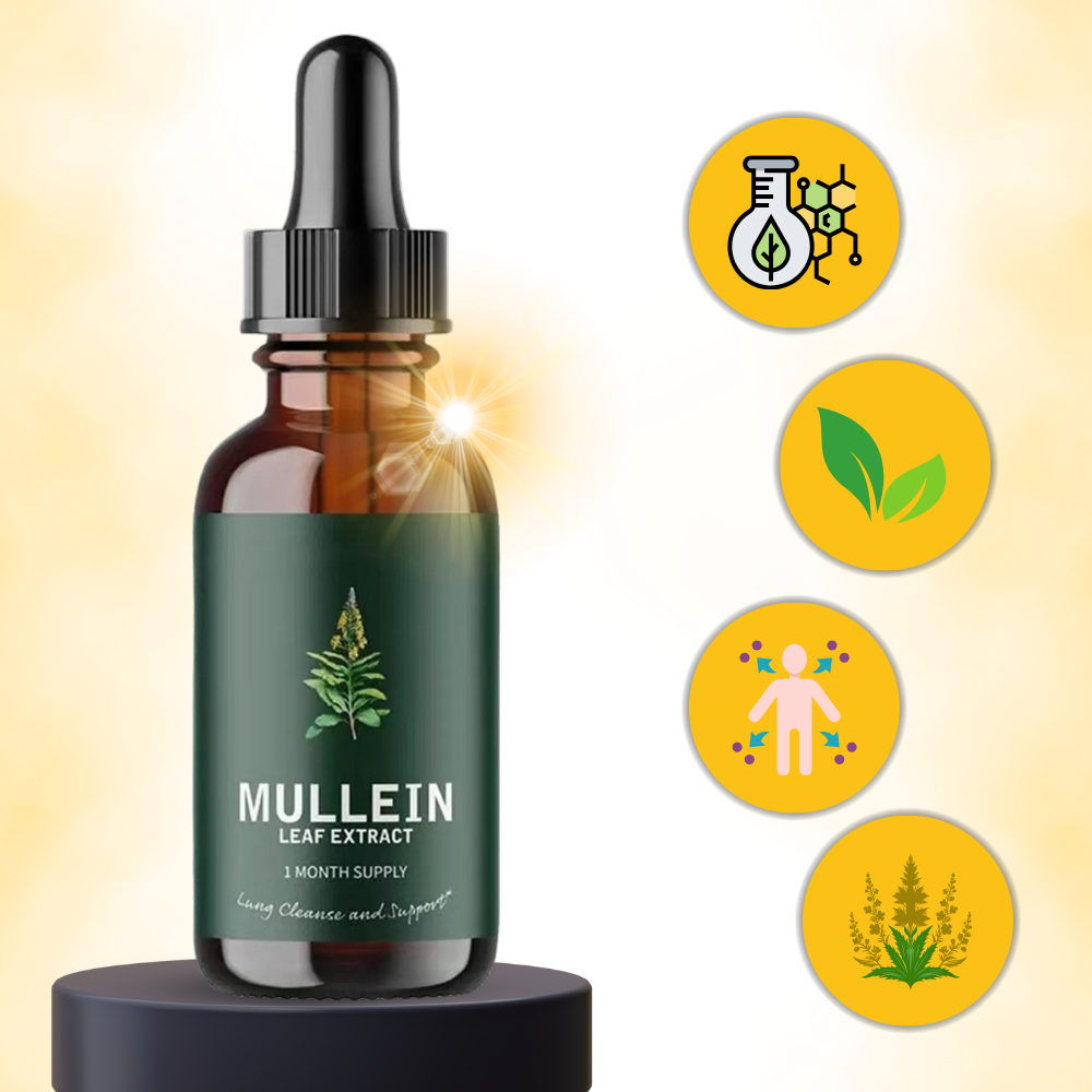 Mullein Leaf Extract – Natural Lung Health Support, Herbal Supplement for Respiratory Wellness
