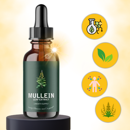 Mullein Leaf Extract – Natural Lung Health Support, Herbal Supplement for Respiratory Wellness