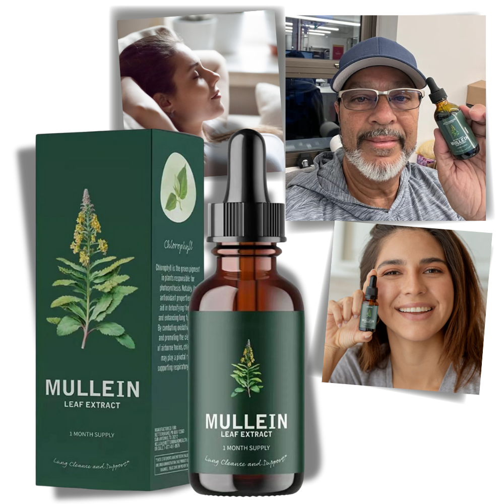 Mullein Leaf Extract – Natural Lung Health Support, Herbal Supplement for Respiratory Wellness