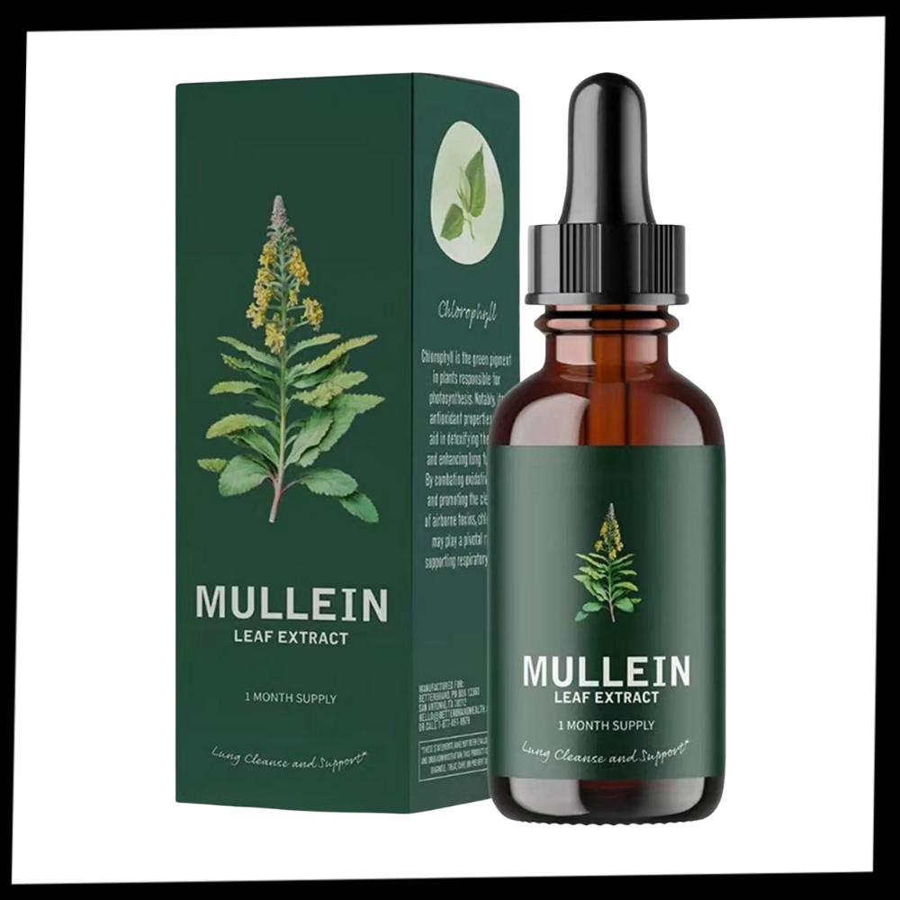 Mullein Leaf Extract – Natural Lung Health Support, Herbal Supplement for Respiratory Wellness