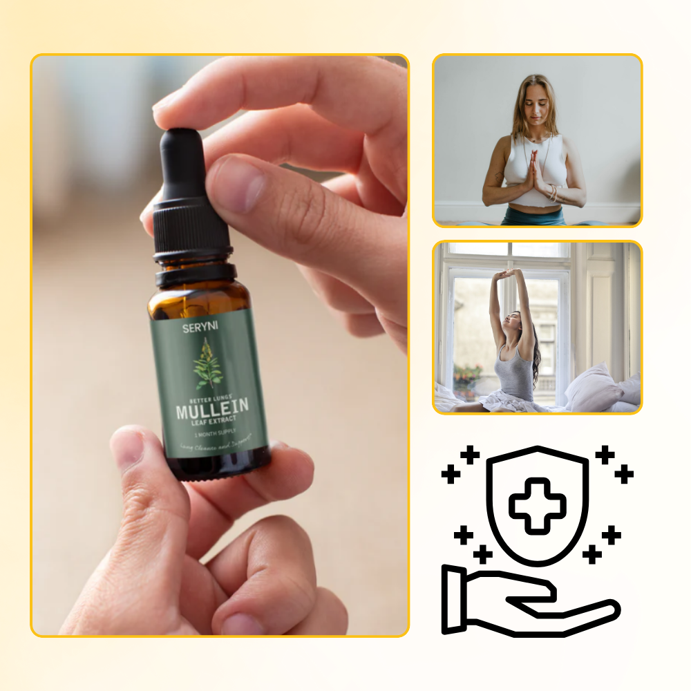 Mullein Leaf Extract – Natural Lung Health Support, Herbal Supplement for Respiratory Wellness