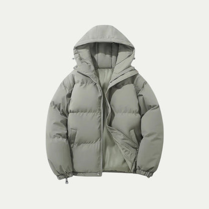 Unisex Waterproof Down Hooded Puffer Winter Parka Jacket