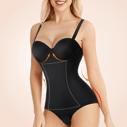 Invisible Backless Slimming Thong Bodysuit for Women - Shaping Underwear, Seamless Design