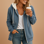 Long Women's Fleece Vest with Hood - Warm, Comfortable Layering Piece for Cold Weather