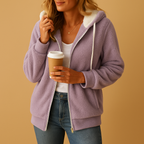 Long Women's Fleece Vest with Hood - Warm, Comfortable Layering Piece for Cold Weather