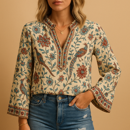 Light Blouse for Women with Flattering Fit - Comfortable and Stylish Top in Various Sizes