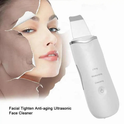 Ultrasonic Skin Scrubber – Deep Cleansing Sonic Wand for Removing Blackheads and Improving Skin Texture with Ionic Technology