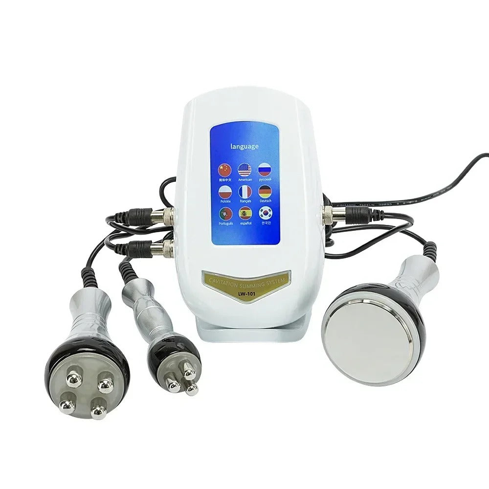 Ultrasonic RF Therapy for Face and Body - 3-in-1 Body 40KHZ Contouring Machine for Slimming and Sculpting