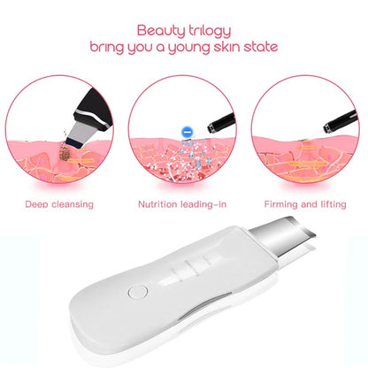 Ultrasonic Skin Scrubber – Deep Cleansing Sonic Wand for Removing Blackheads and Improving Skin Texture with Ionic Technology