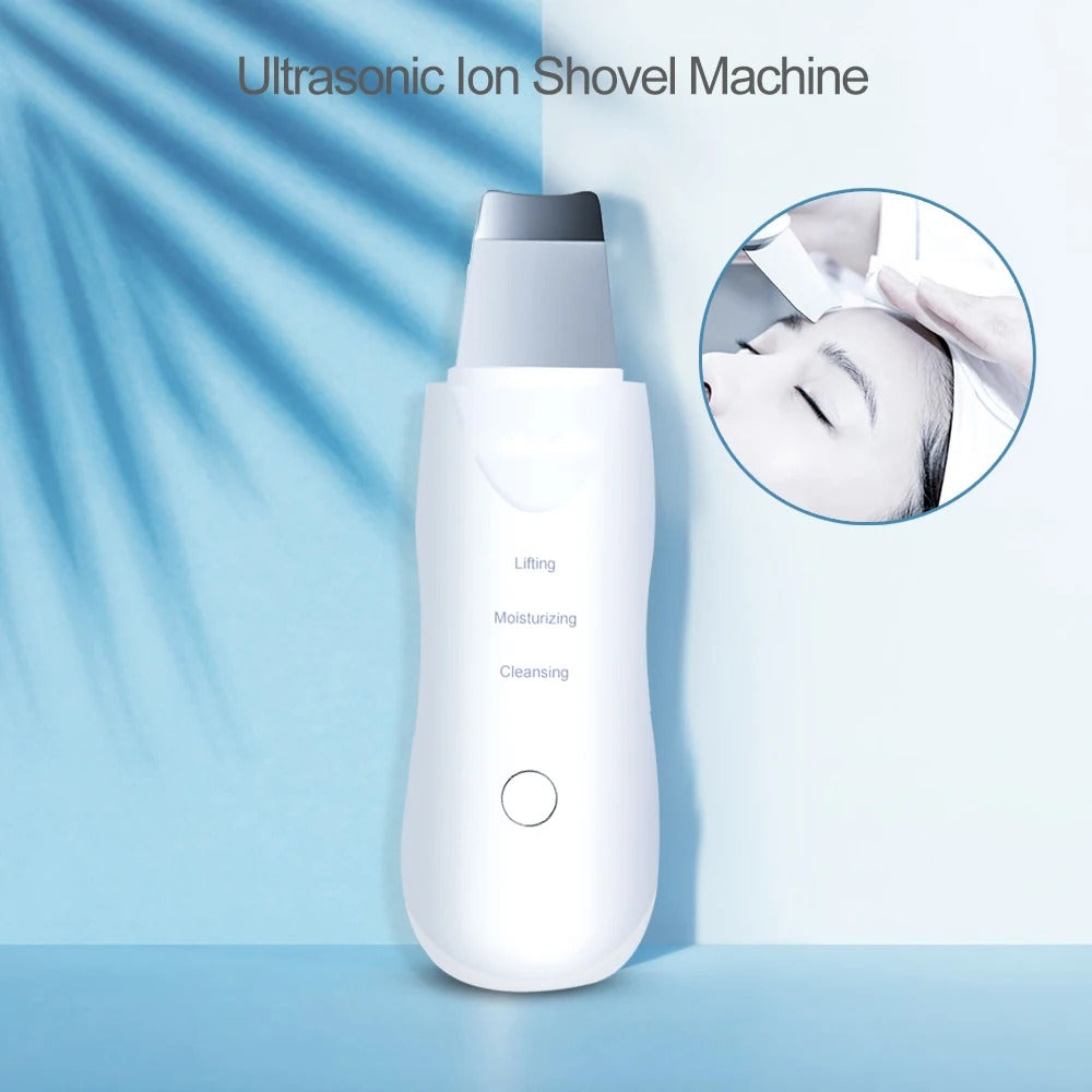 Ultrasonic Skin Scrubber – Deep Cleansing Sonic Wand for Removing Blackheads and Improving Skin Texture with Ionic Technology