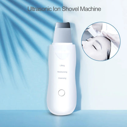 Ultrasonic Skin Scrubber – Deep Cleansing Sonic Wand for Removing Blackheads and Improving Skin Texture with Ionic Technology