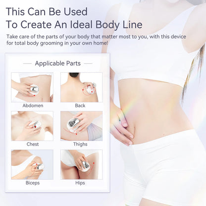 Body Sculpting Handset | Cellulite Massager for Smoother Skin, Body Brushing, and Targeted Cellulite Reduction