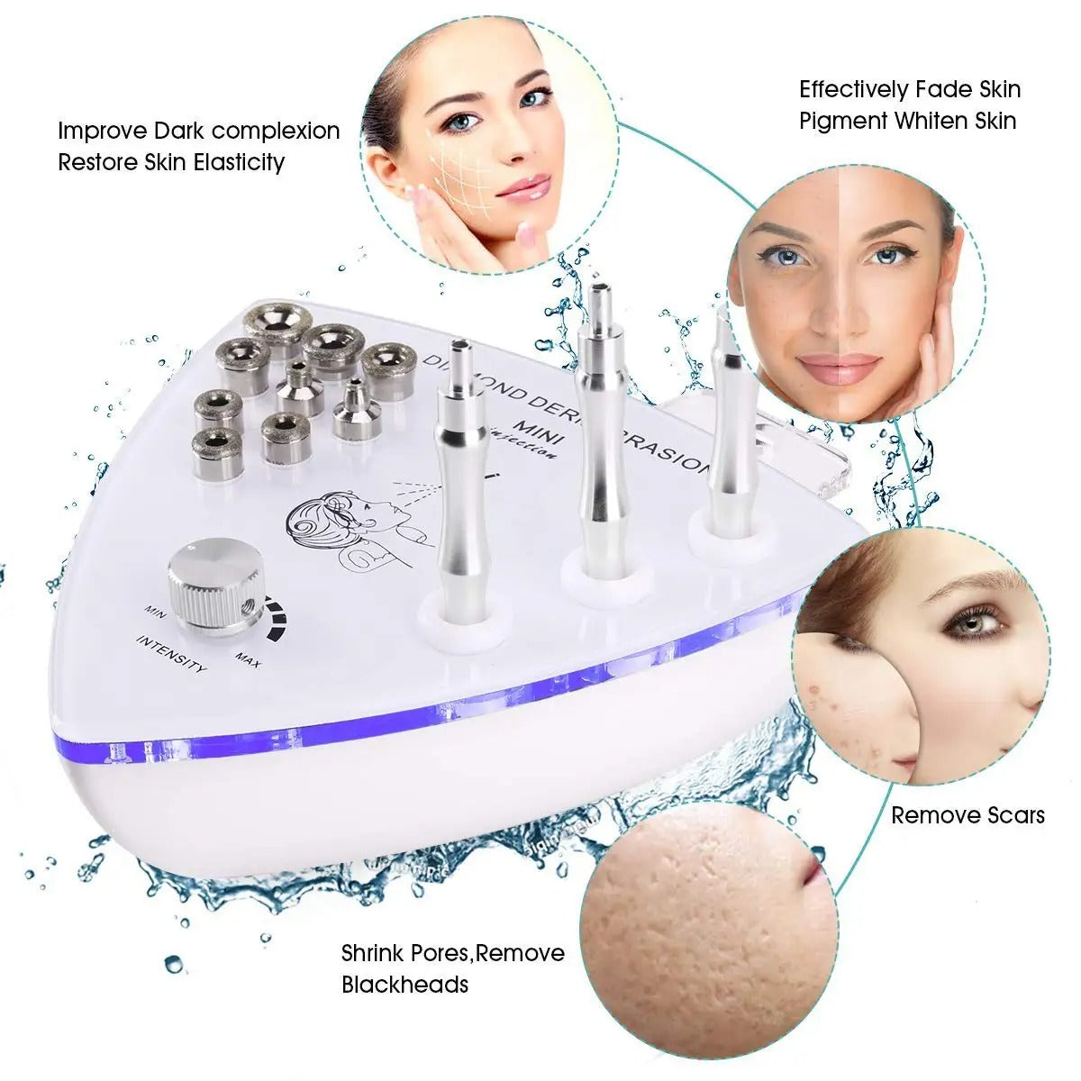 Diamond Microdermabrasion Machine for Skin Peeling and Lifting - Tighten Skin and Reduce Wrinkles