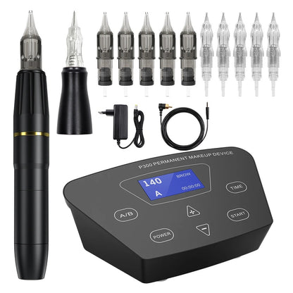 Professional Micropigmentation Eyebrow Machine – Permanent Makeup Tattoo Pen Kit for Eyebrows, Lips & MTS Microblading Beauty Enhancement