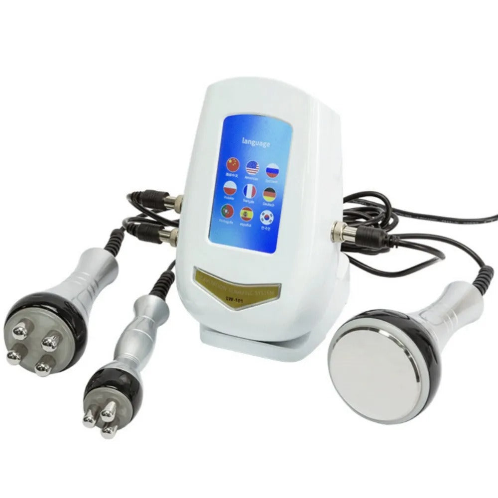 Ultrasonic RF Therapy for Face and Body - 3-in-1 Body 40KHZ Contouring Machine for Slimming and Sculpting