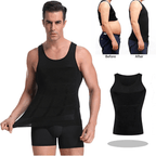 Men's Seamless Slimming Compression Body Shaper Vest for Abs Control and Support