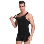 Men's Seamless Slimming Compression Body Shaper Vest for Abs Control and Support