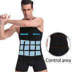 Men's Seamless Slimming Compression Body Shaper Vest for Abs Control and Support
