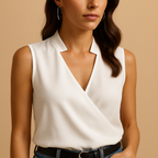 Sleeveless Summer Top for Women with Relaxed Fit - Lightweight Cotton Casual Top in Various Sizes