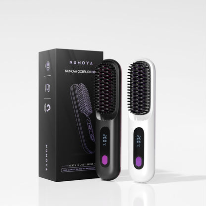 Portable Hair Straightener Brush | Ionic Technology, Lightweight & Fast Styling for All Hair Types