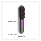 All-in-One Portable Hair Styler | Hair Straightener Brush with Cordless Technology | Ideal for Travel & Short Hair