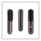 All-in-One Portable Hair Styler | Hair Straightener Brush with Cordless Technology | Ideal for Travel & Short Hair