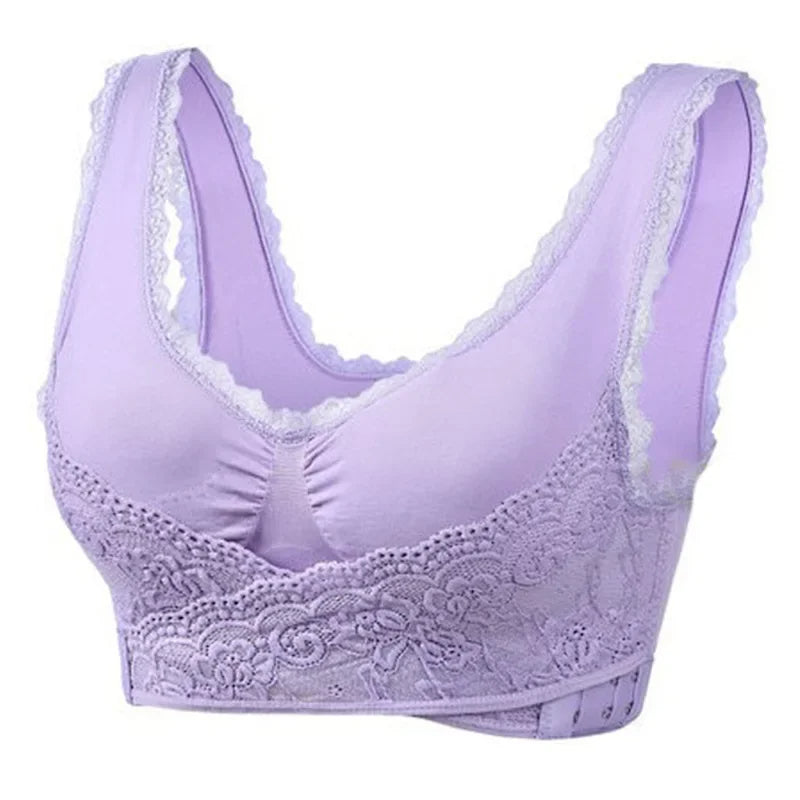 Front Cross Corset Bra | Adjustable Side Buckle Design