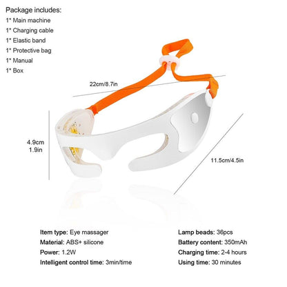 LED Infrared Eye Mask | Clinically Proven for Fine Lines, Dark Circles & Sagging Skin Treatment