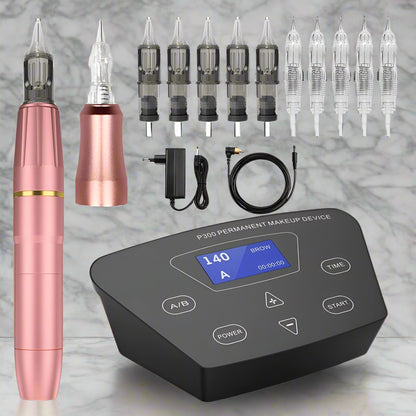 Professional Micropigmentation Eyebrow Machine – Permanent Makeup Tattoo Pen Kit for Eyebrows, Lips & MTS Microblading Beauty Enhancement