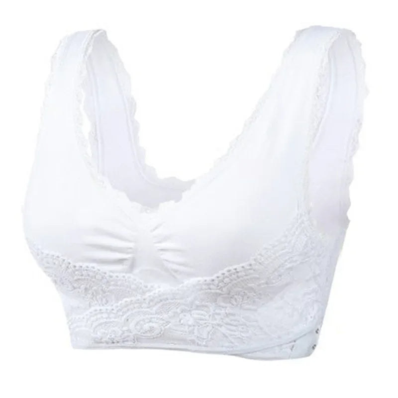Front Cross Corset Bra | Adjustable Side Buckle Design