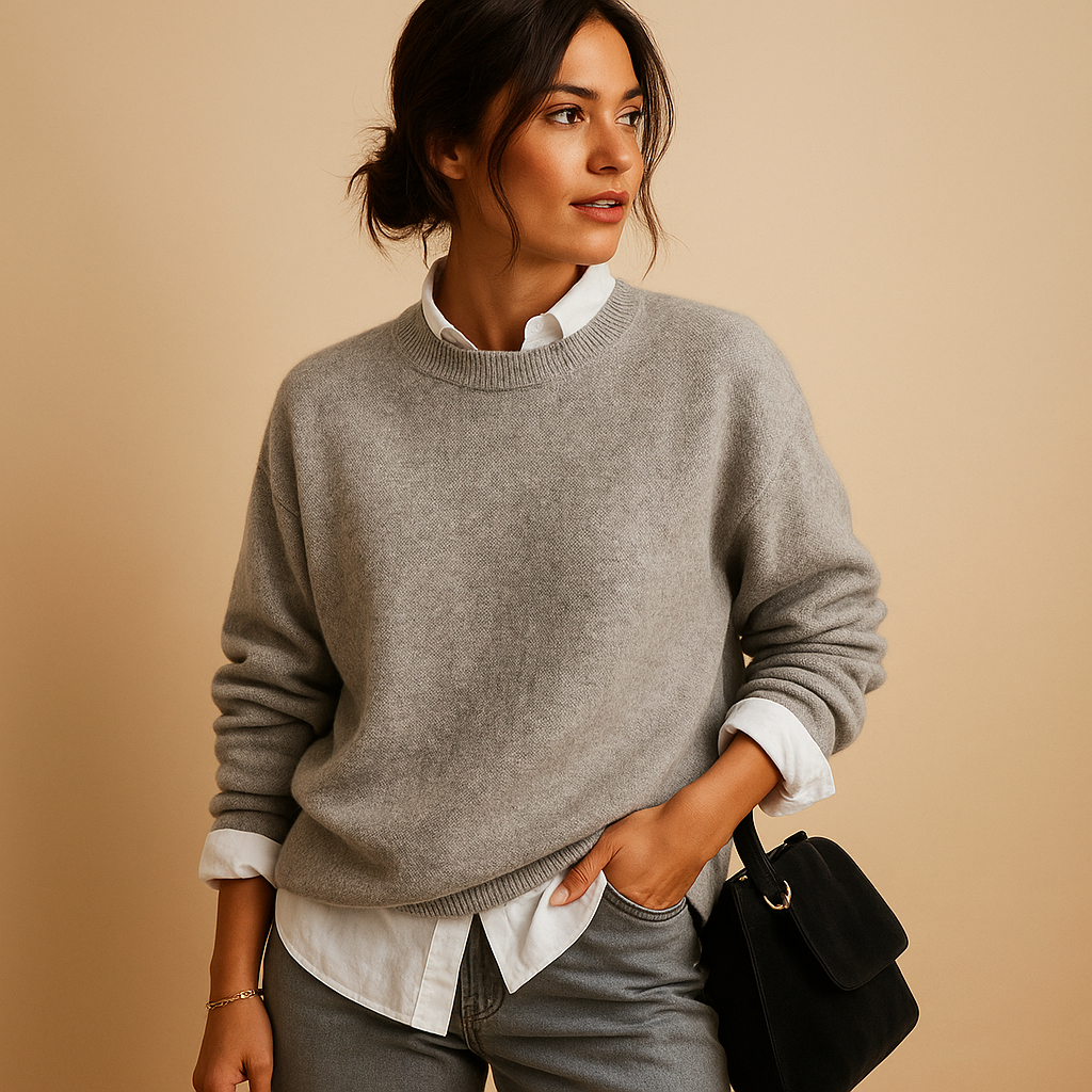 Wool Women's Jumper with Minimalist Finish and Elegant Fit - Stylish Knitwear for Women